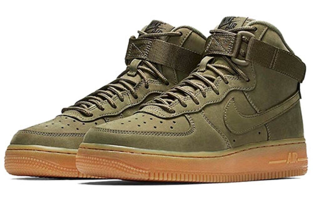 6Y Nike Air Force 1 High WB GS "Medium Olive” EUC! Like new